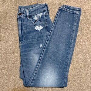 Woman’s Size 6 American Eagle Outfitters Curvy Super Hi-Rise Jeggings Stretchy